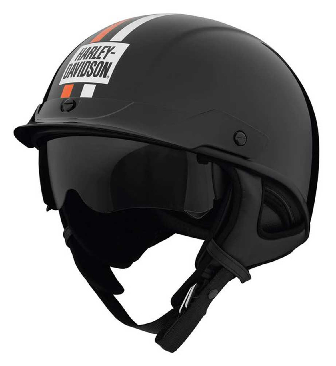 Harley-Davidson® Pearson Ultra-Light Sun Shield J03 Half Helmet- Black  98152-22VX - Wisconsin Harley-Davidson