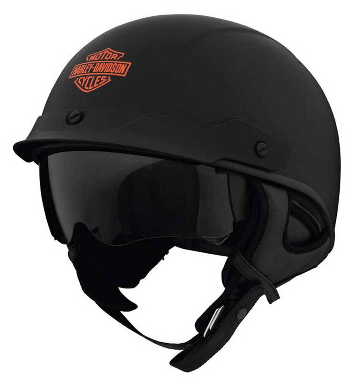 Harley-Davidson 半帽ヘルメット ブラック Harley-Davidson® Busby Ultra-Light Sun Shield J03 Half
