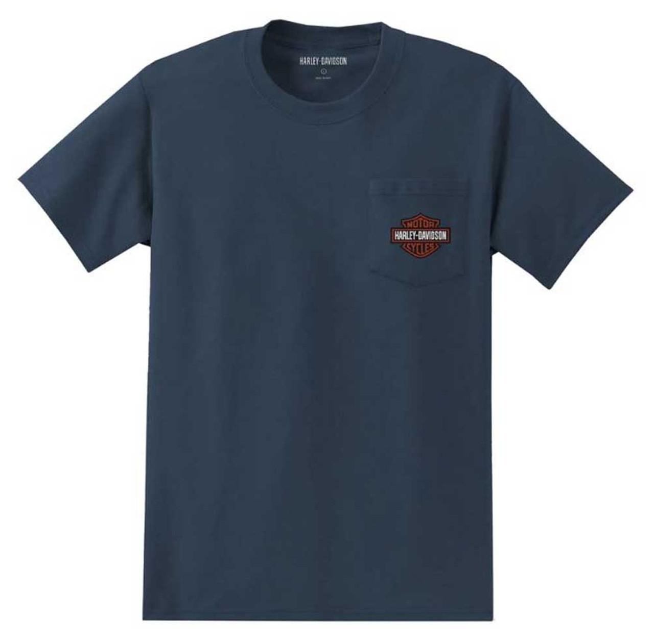 【デッドストック】HARLEY DAVIDSON Tシャツ ネイビー XL 3D Emblem］90's USA製 Harley-Davidson”ハーレーダビッドソン
