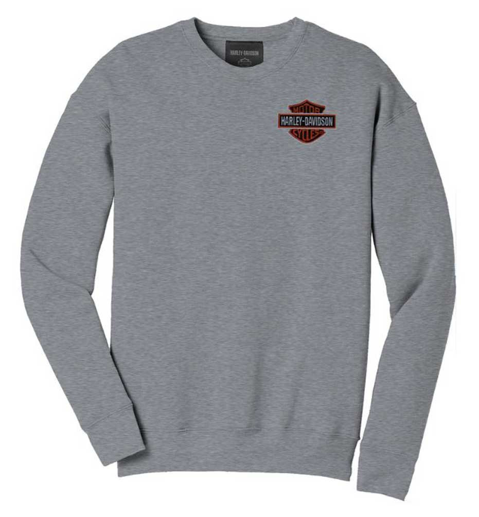 Harley-Davidson® Men's Bar & Shield Pullover Sweatshirt - Heather