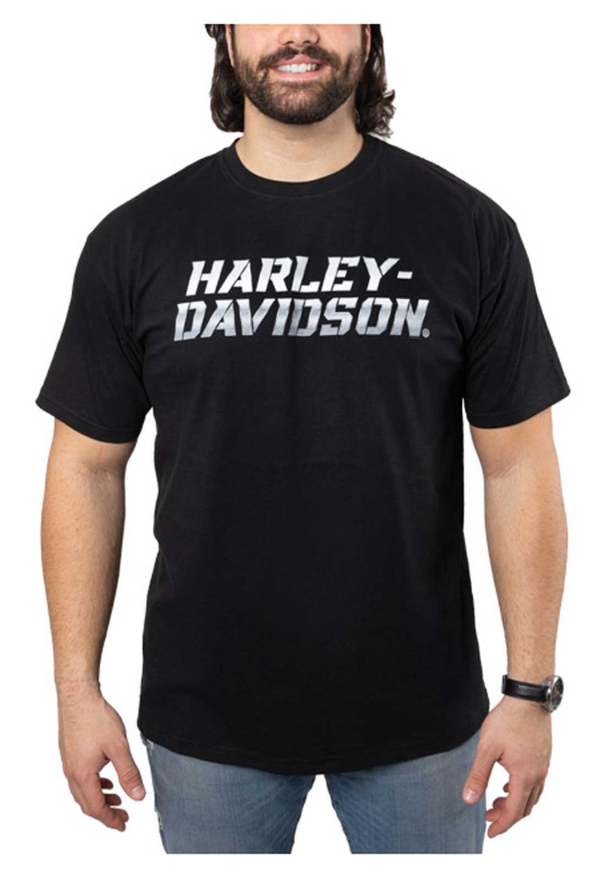 HARLEY-DAVIDSON ブラック Tシャツ Harley-Davidson® Men's Function Crew-Neck Short Sleeve Cotton T