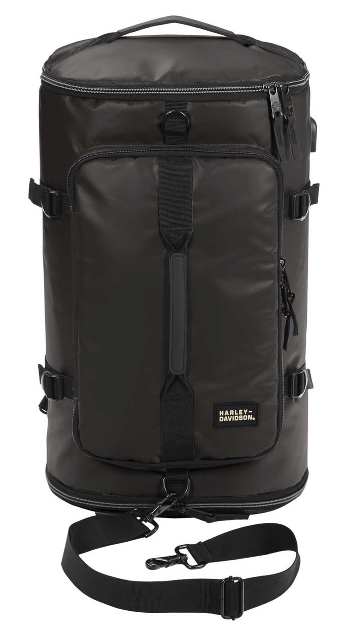 Harley-Davidson® Water-Resistant Travel Hybrid Duffel Bag/Backpack