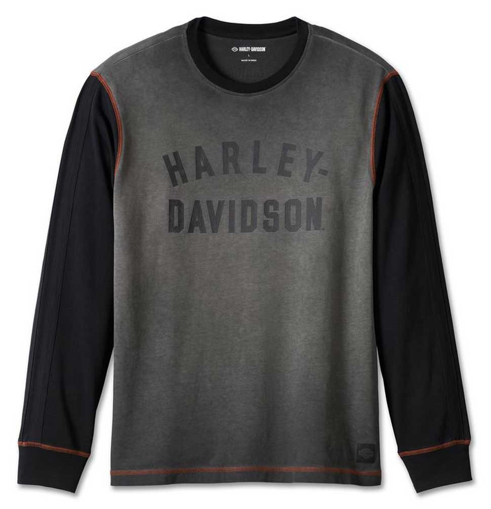 Harley-Davidson® Men's Iron Bond Long Sleeve Colorblocked T-Shirt
