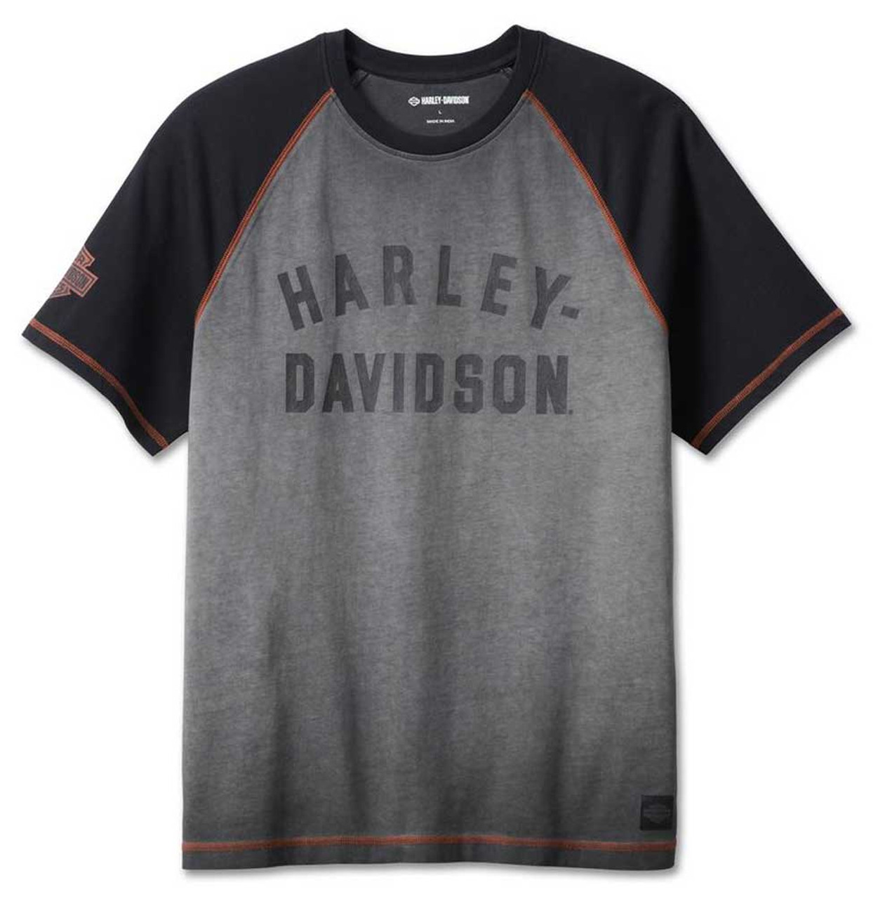 ★Harley Davidson★ No1 MKE SEOUL T-shirt Cream HH15111303 Harley-Davidson® Men's Iron Bond Short Sleeve Raglan