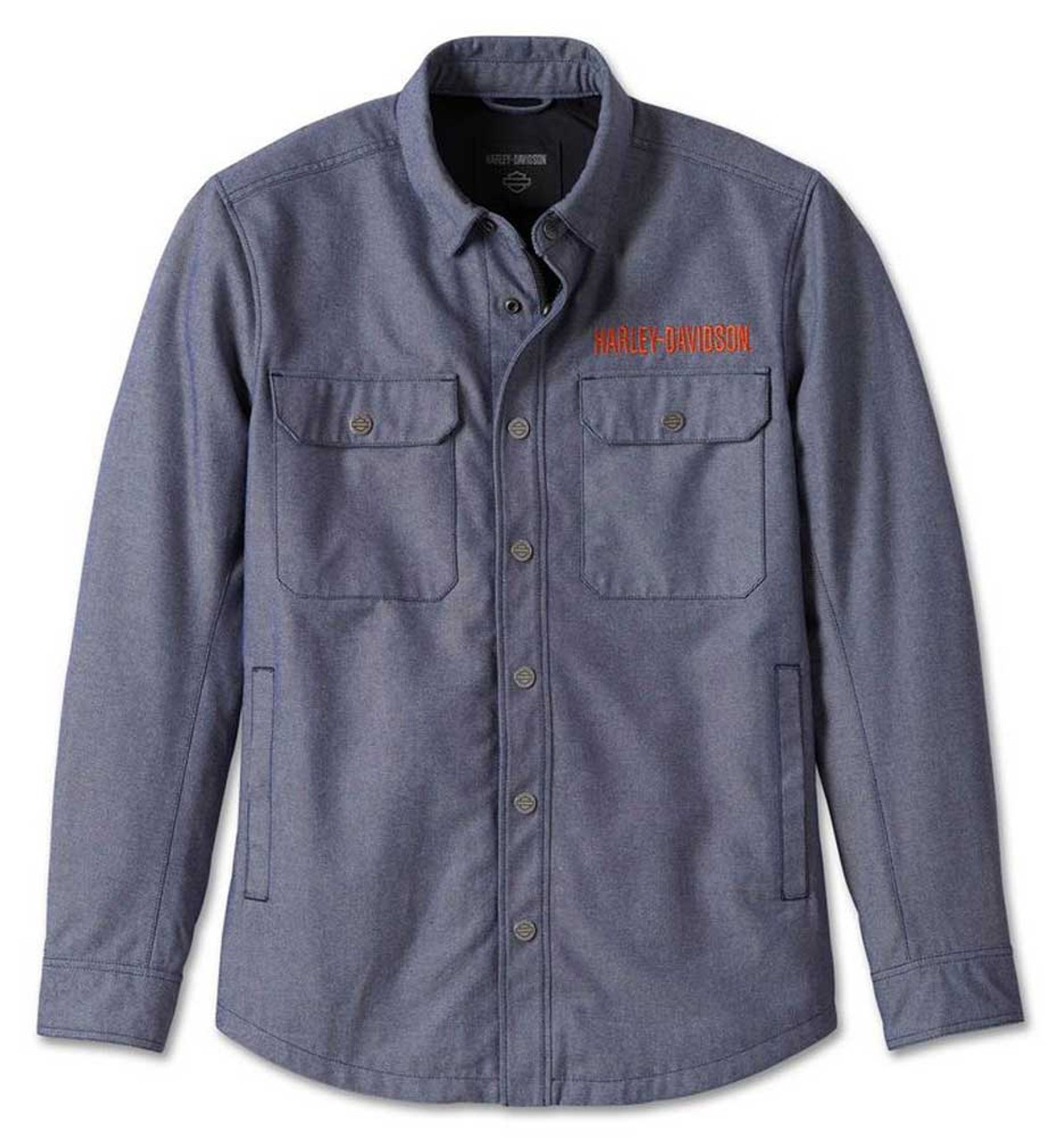 Harley Davidson® Mens Operative Riding Shirt Jacket Peacoat 98101 23vm Wisconsin Harley 