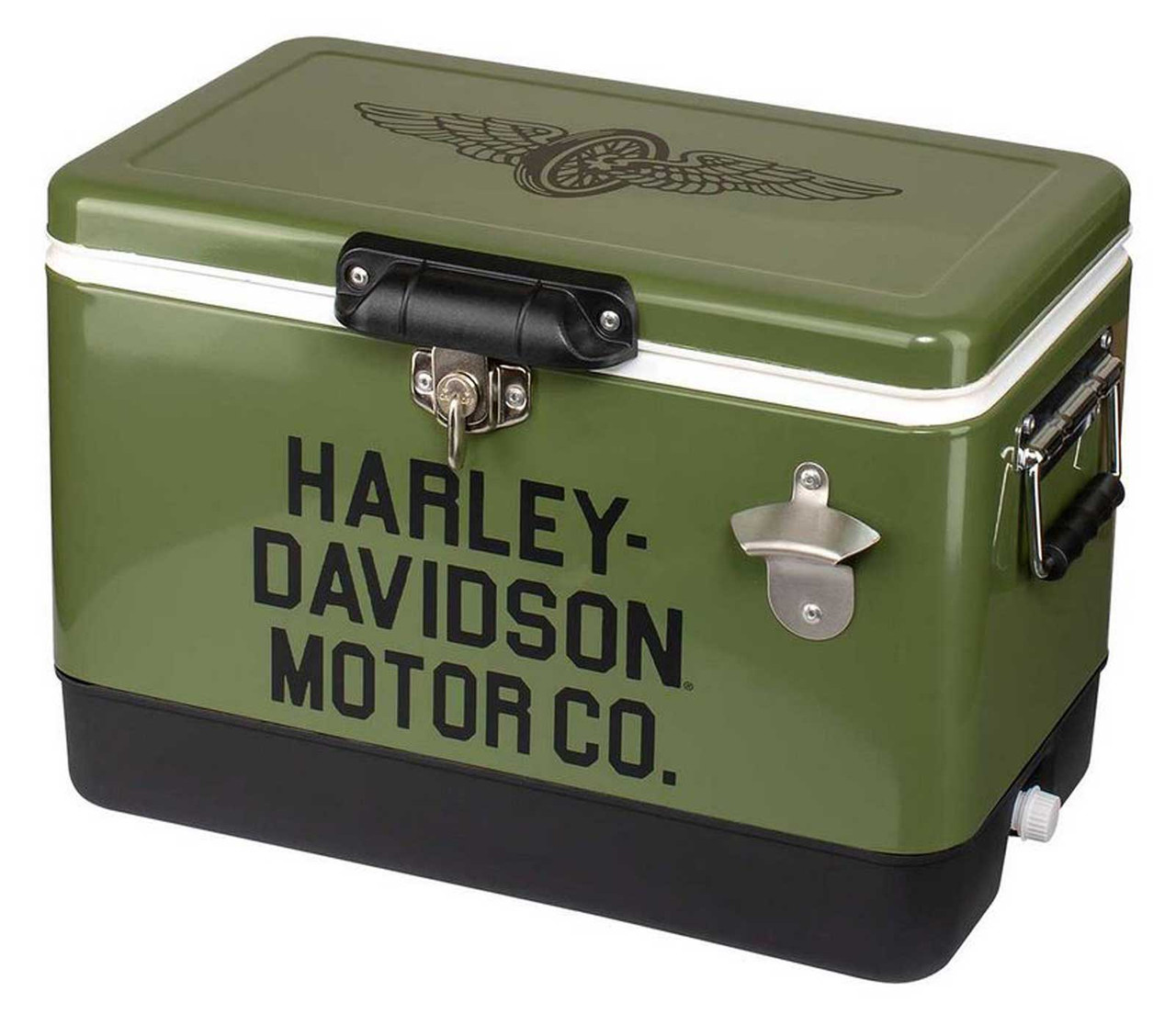 Harley-Davidson® 26 Qt. Motor Company Logo Retro Metal Cooler