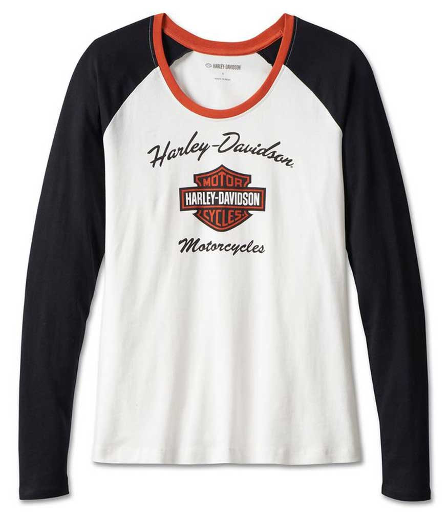 Harley-Davidson® Women's First-Class Long Sleeve Raglan Tee
