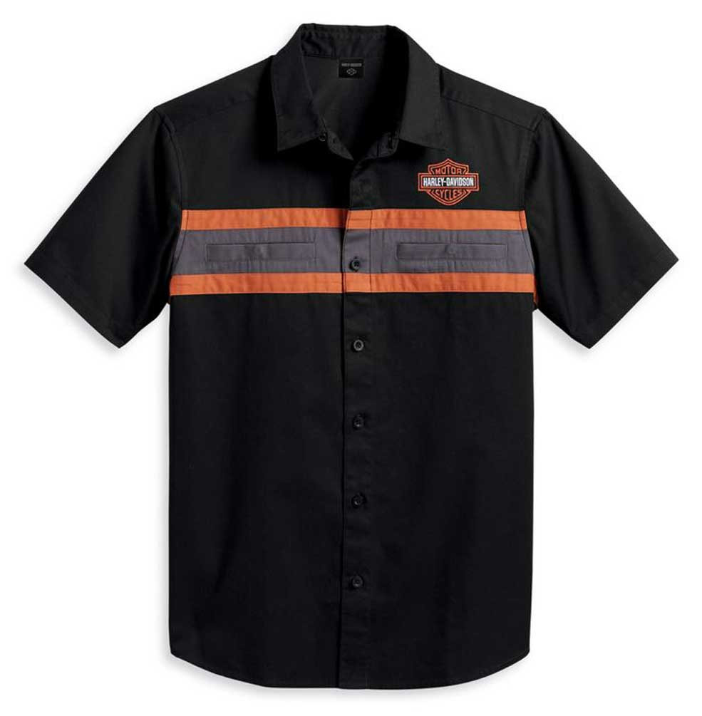 Harley-Davidson® Men's Performance Colorblocked Shirt, Black 96157