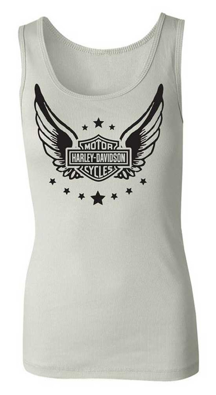 Harley-Davidson® Women's Wounded Warrior Project Tank Top - Gray 96474-22VW