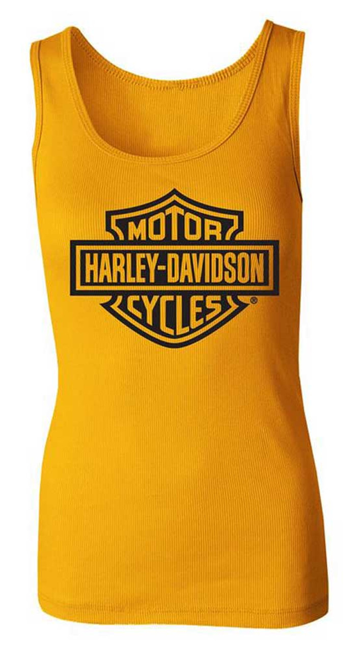 Harley Davidson® Womens Ultra Classic Bands Sleeveless Tank Yellow 96650 22vw Wisconsin Harley 4701