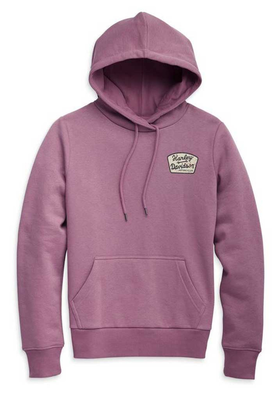 Harley Davidson レディース　フーディ y2k パーカー VINTAGE Harley Davidson Women's Black and Pink Sweatshirt