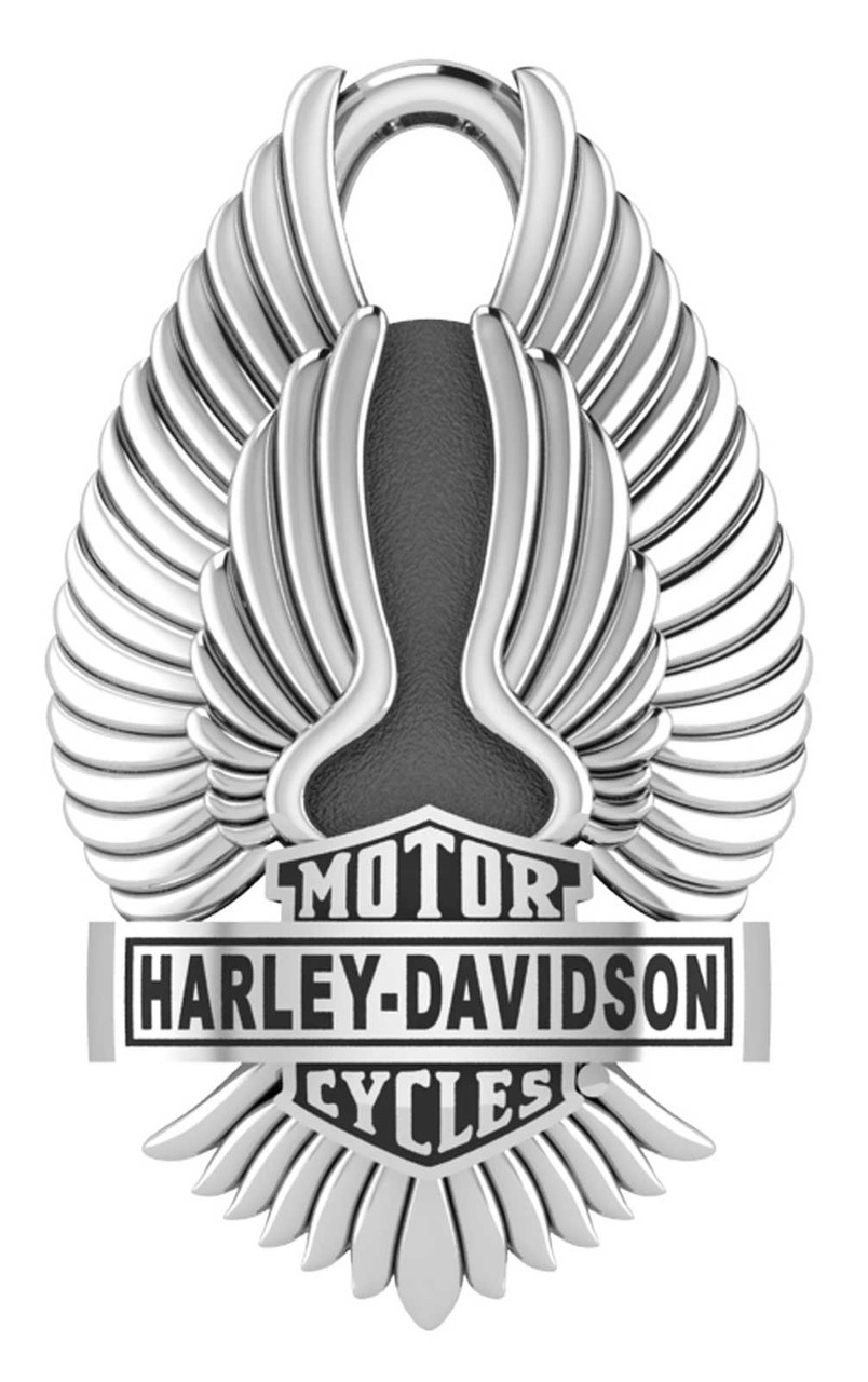 Harley-Davidson® Eagle Wings Bar & Shield Motorcycle Ride Bell - Silver  Finish