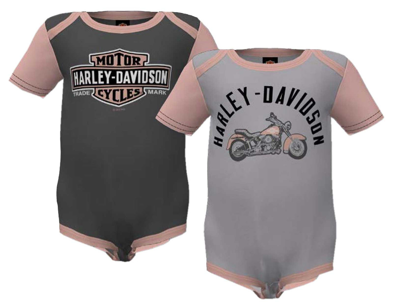 Harley-Davidson® Baby Girls' 3-Pack Cotton Blend Mini Hair Tie Pack 7201041