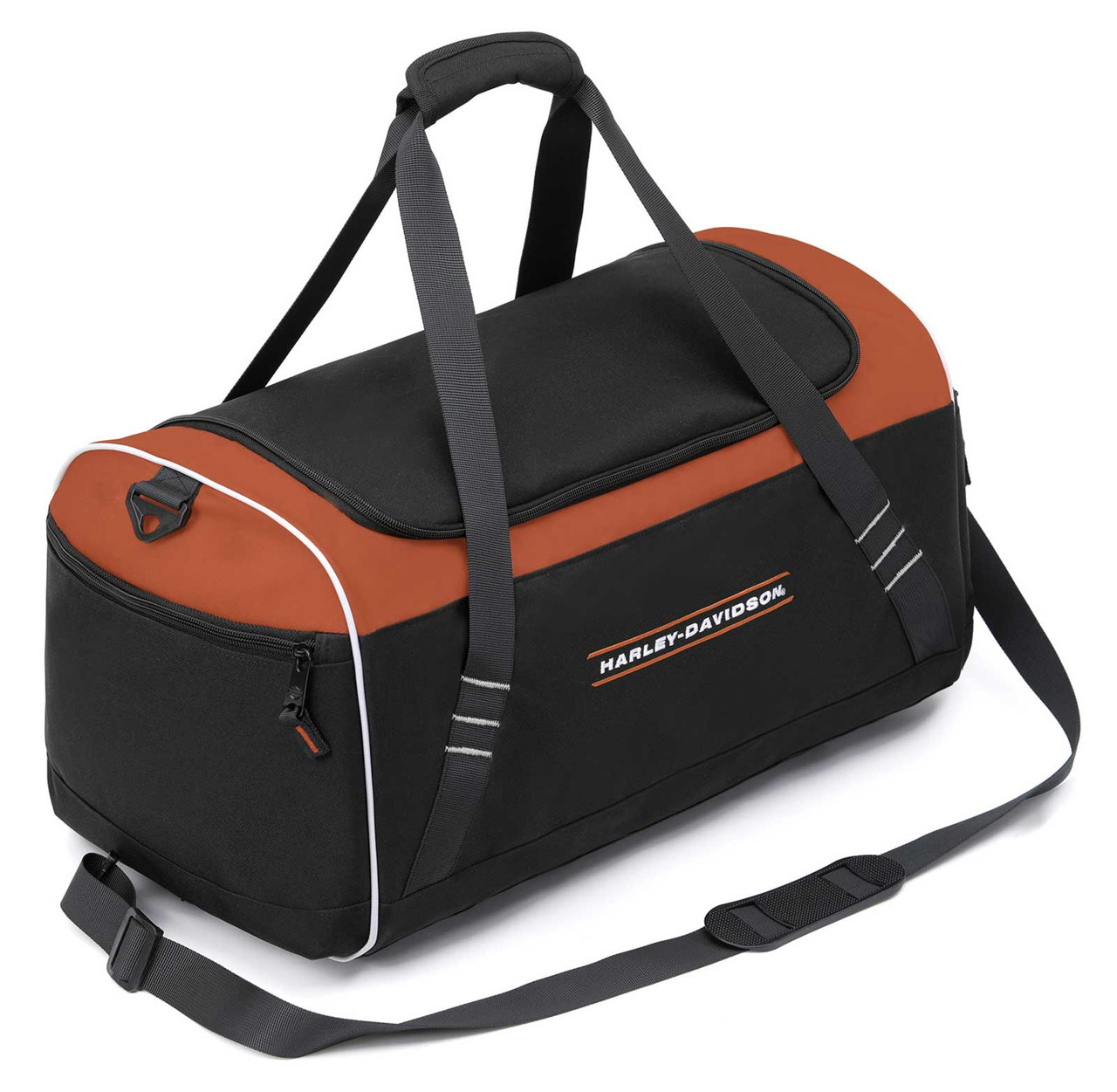 Harley Davidson Racing Sport Travel Duffel Bag w Detachable