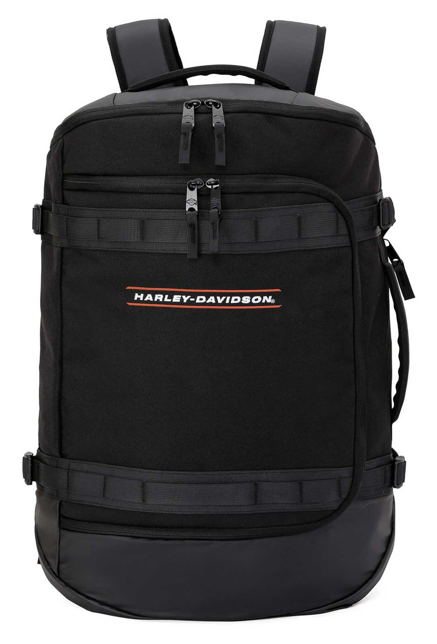 Harley-Davidson® Water-Resistant Racing Travel Duffel Bag/Backpack