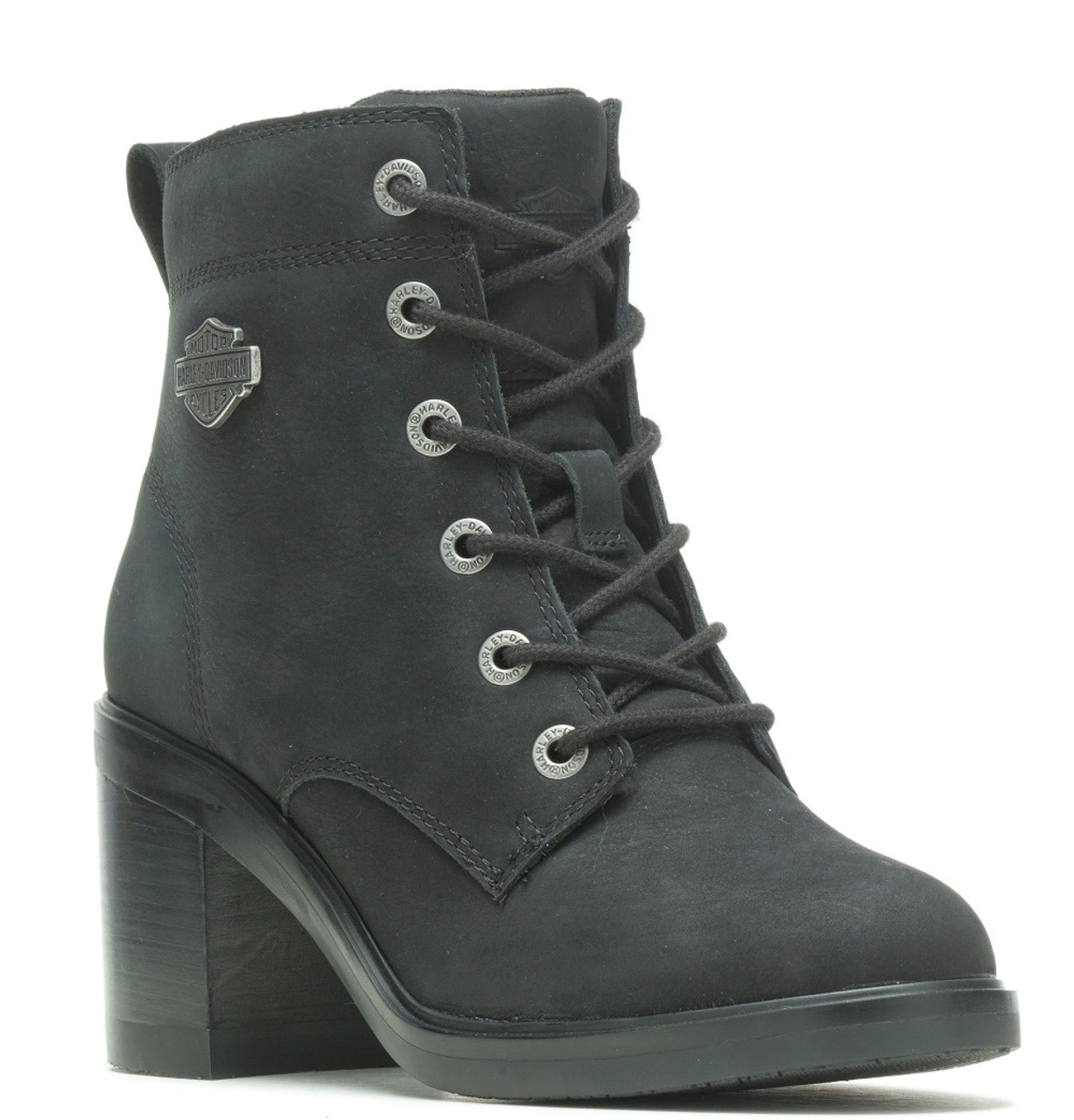 Harley-Davidson ☆ Corby Round Toe Lace Up Booties Women's Harley-Davidson® Women's Corby Black or Brown 4.5-Inch