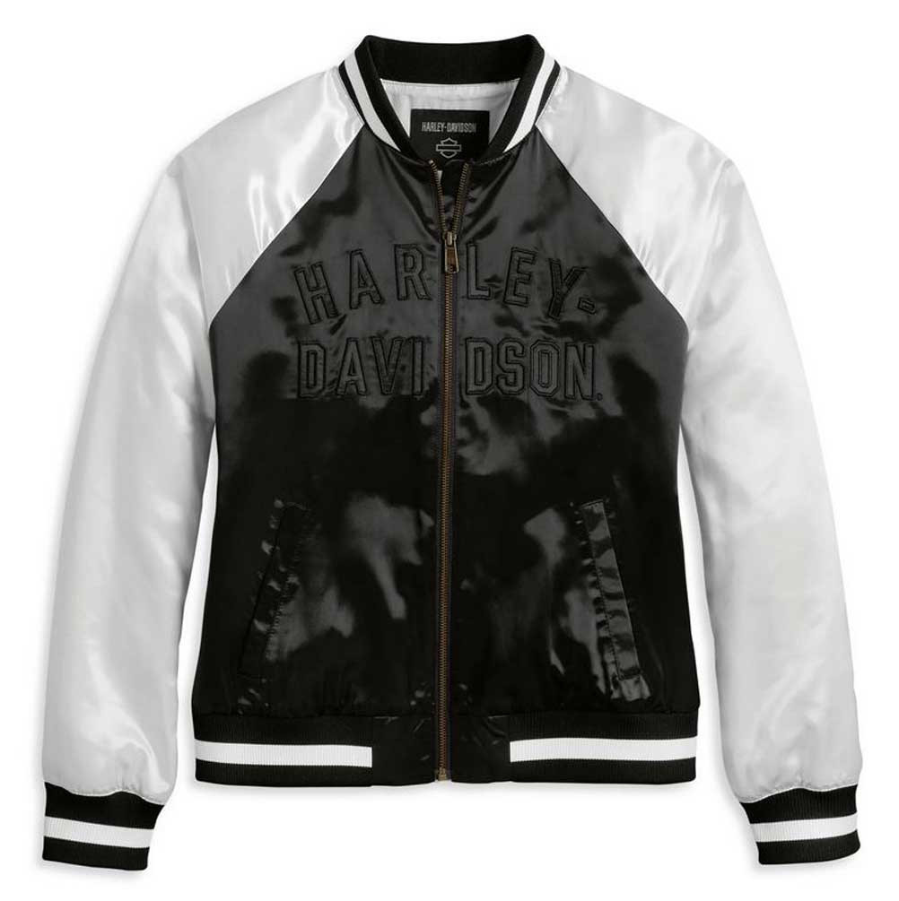 Harley-Davidson® Women's Classic Eagle Colorblocked Bomber Jacket