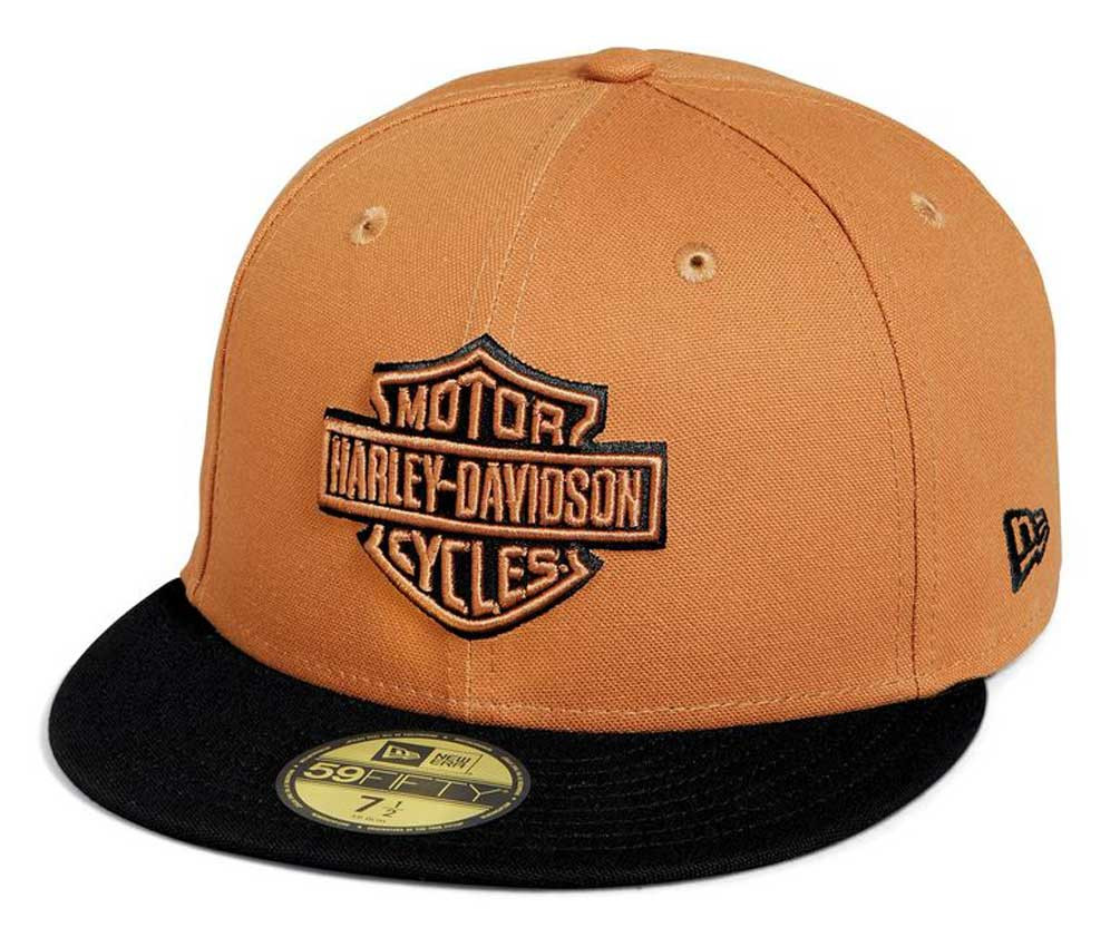 Harley-Davidson® Men's Bar & Shield Fitted Baseball Cap - Brown