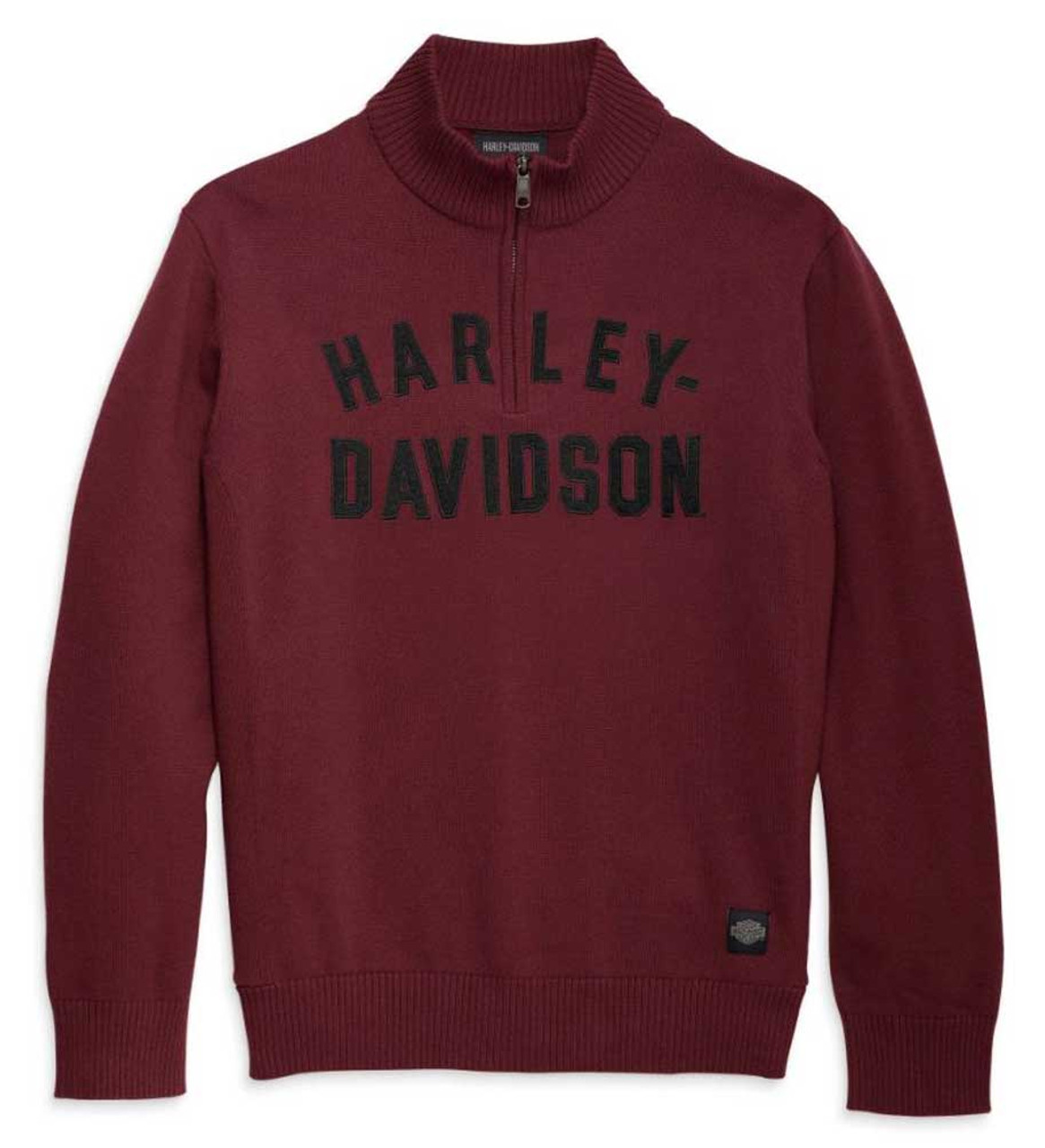 Harley-Davidson® Men's Staple 1/4-Zip Long Sleeve Sweater