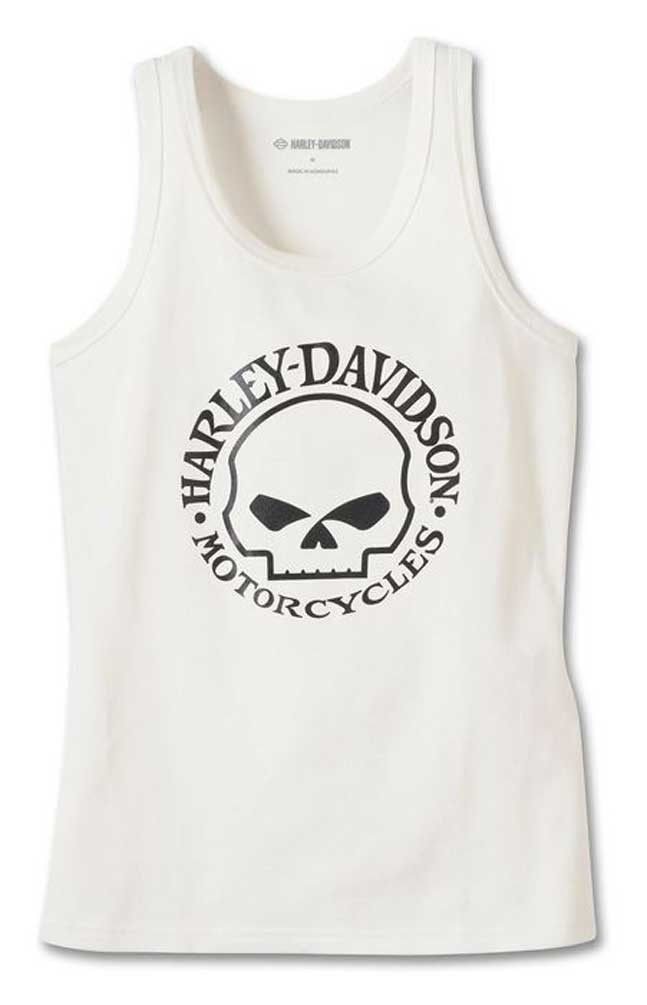 Harley Davidson & Laconia タンクトップ S Harley-Davidson® Women's Ultra Classic Skull Sleeveless Tank Top