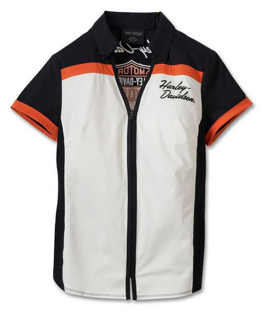 HARLEY DAVIDSON ワンポイント USA生地 ポロシャツ HARLEY DAVIDSON ワンポイント USA生地 ポロシャツ
