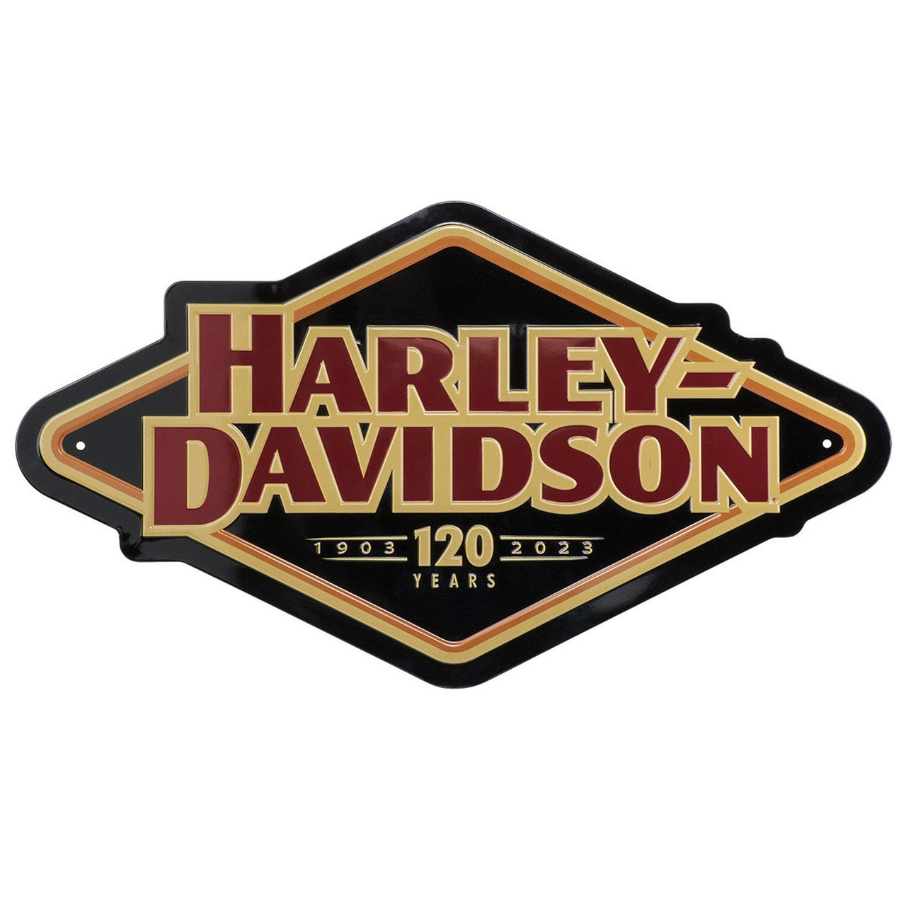 d*9様 【希少】Harley-Davidson 立体ロゴ ヴィンテージ レザー Amazon.com: Harley-Davidson Distressed Tin Sign, Embossed #1 RWB