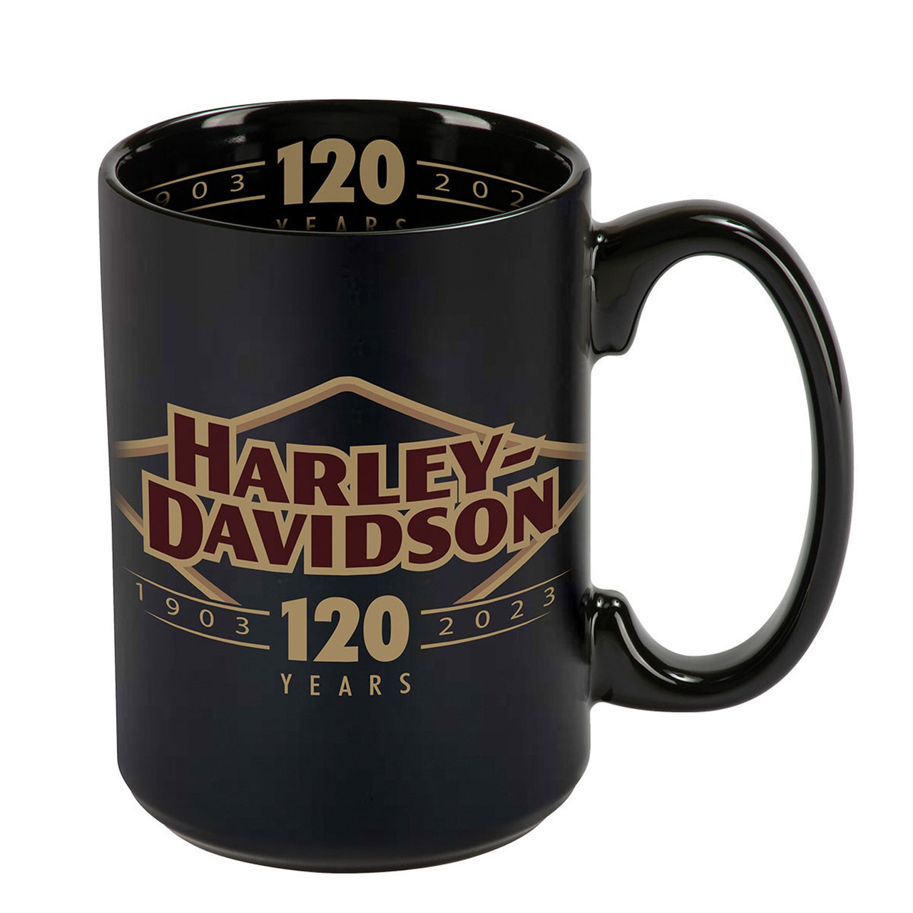 Harley-Davidson® 120th Anniversary Logo Ceramic Coffee Mug 15 Oz