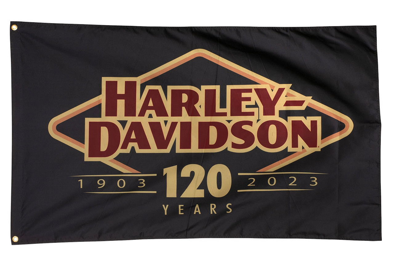 Harley-Davidson® Weather-Resistant 120th Anniversary Outdoor Flag