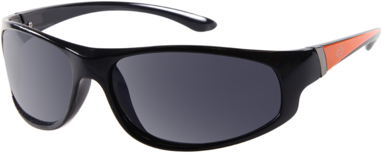 Harley-Davidson® Men's Bar & Shield Sunglasses, Blk & Org Frame w