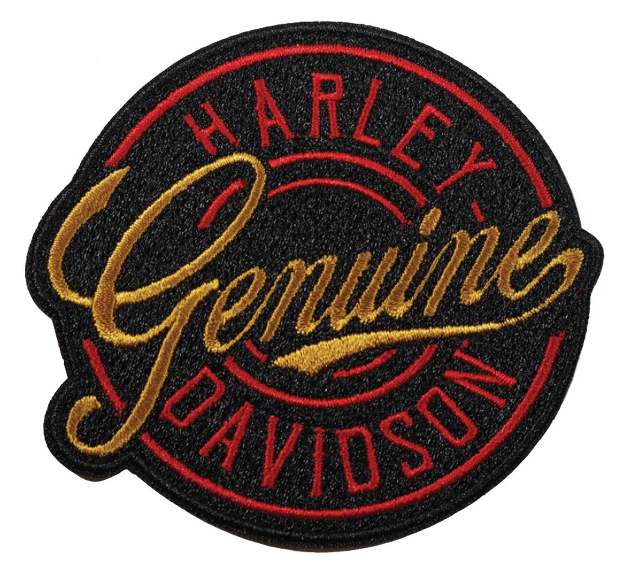 Harley-Davidson Embroidered Edgy Emblem Patch, 8 x 6, Black & Burgundy EM321364, Size: Large, BlackBurgundy