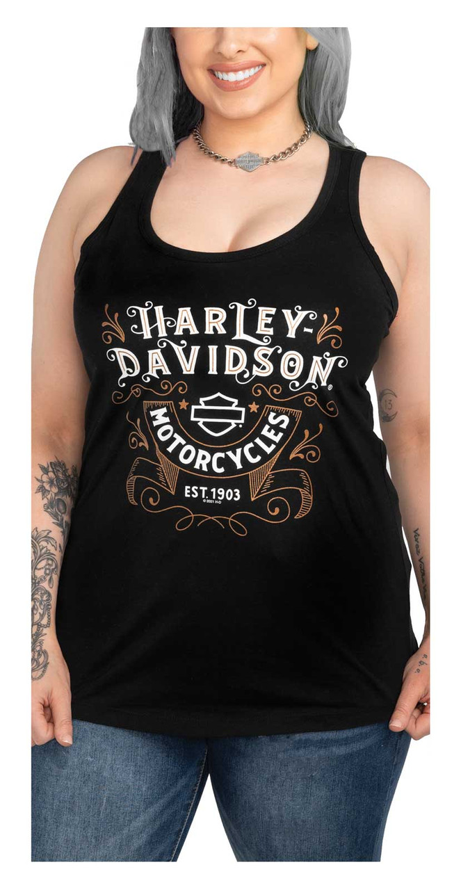 Harley-Davidson® Women's Specialty Scoop Neck Sleeveless Tank Top