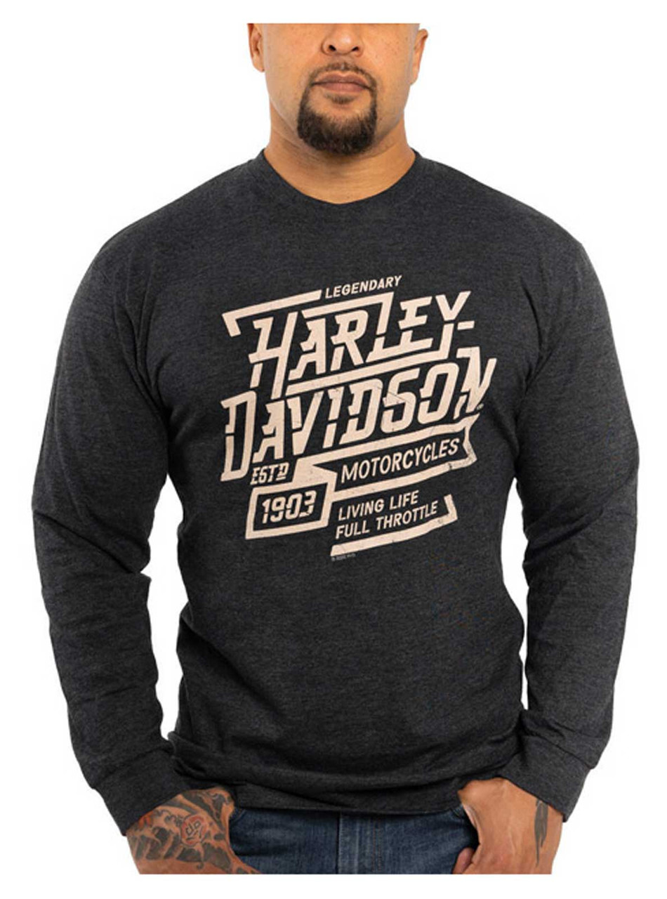 Harley-Davidson® Men's Thunder Long Sleeve Crew-Neck Shirt