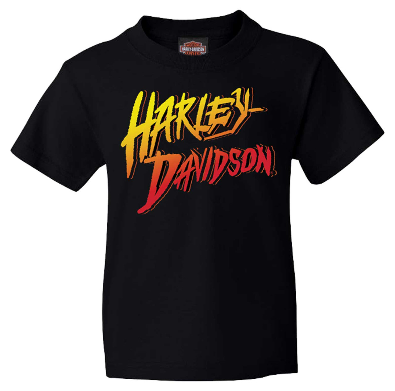 Harley-Davidson® Boy's Fire Text Youth Short Sleeve Cotton Tee