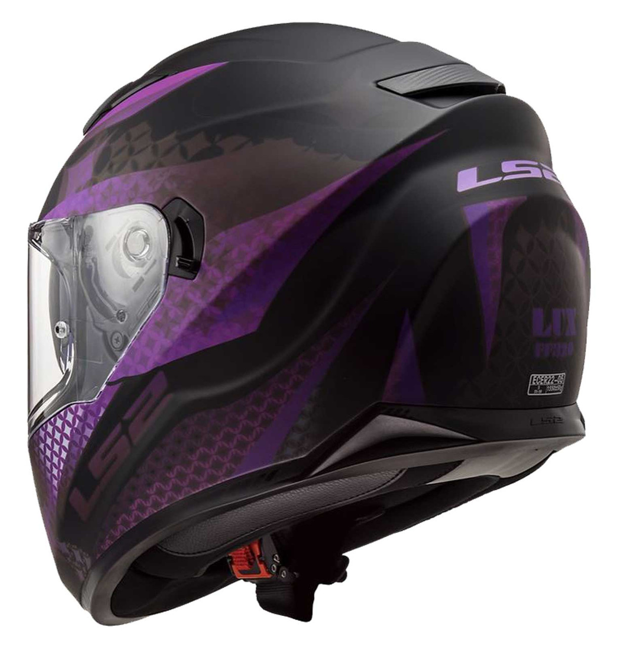 LS2 Helmets Lux Stream EVO Full Face Motorcycle Helmet, Matte Black