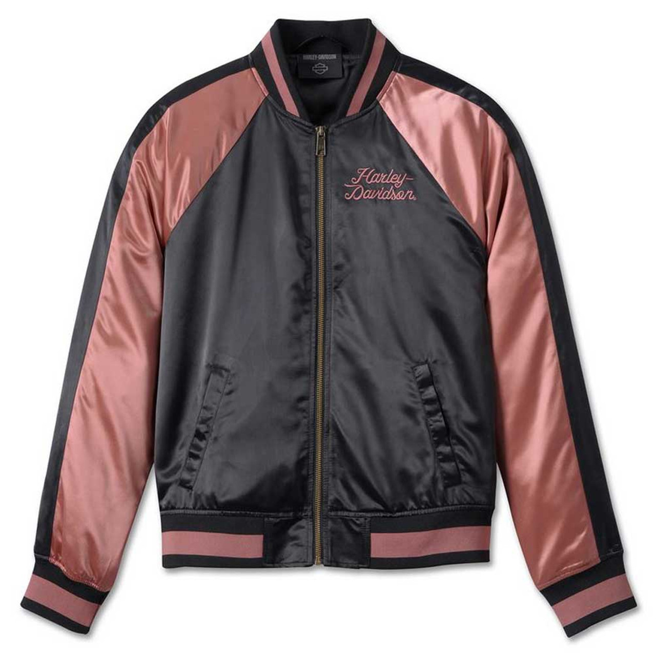 ジャケット・アウター Lyn Harley-Davidson® Women's Classic B&S Colorblocked Bomber
