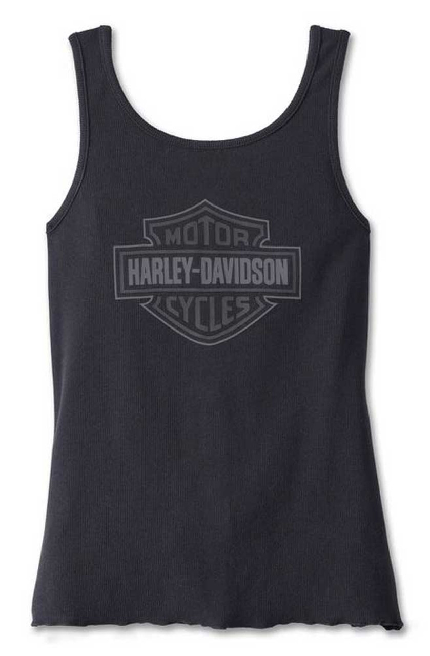 Harley-Davidson® Women's Hometown B&S Fashion Sleeveless Tank - Black ...