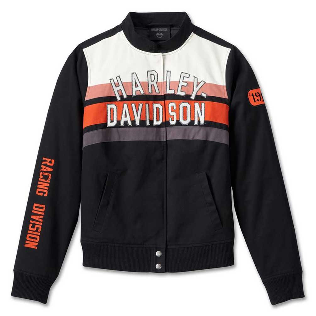 Harley-Davidson バイカラー アウタージャケット Harley-Davidson® Women's Team Sport Twill Colorblocked Casual