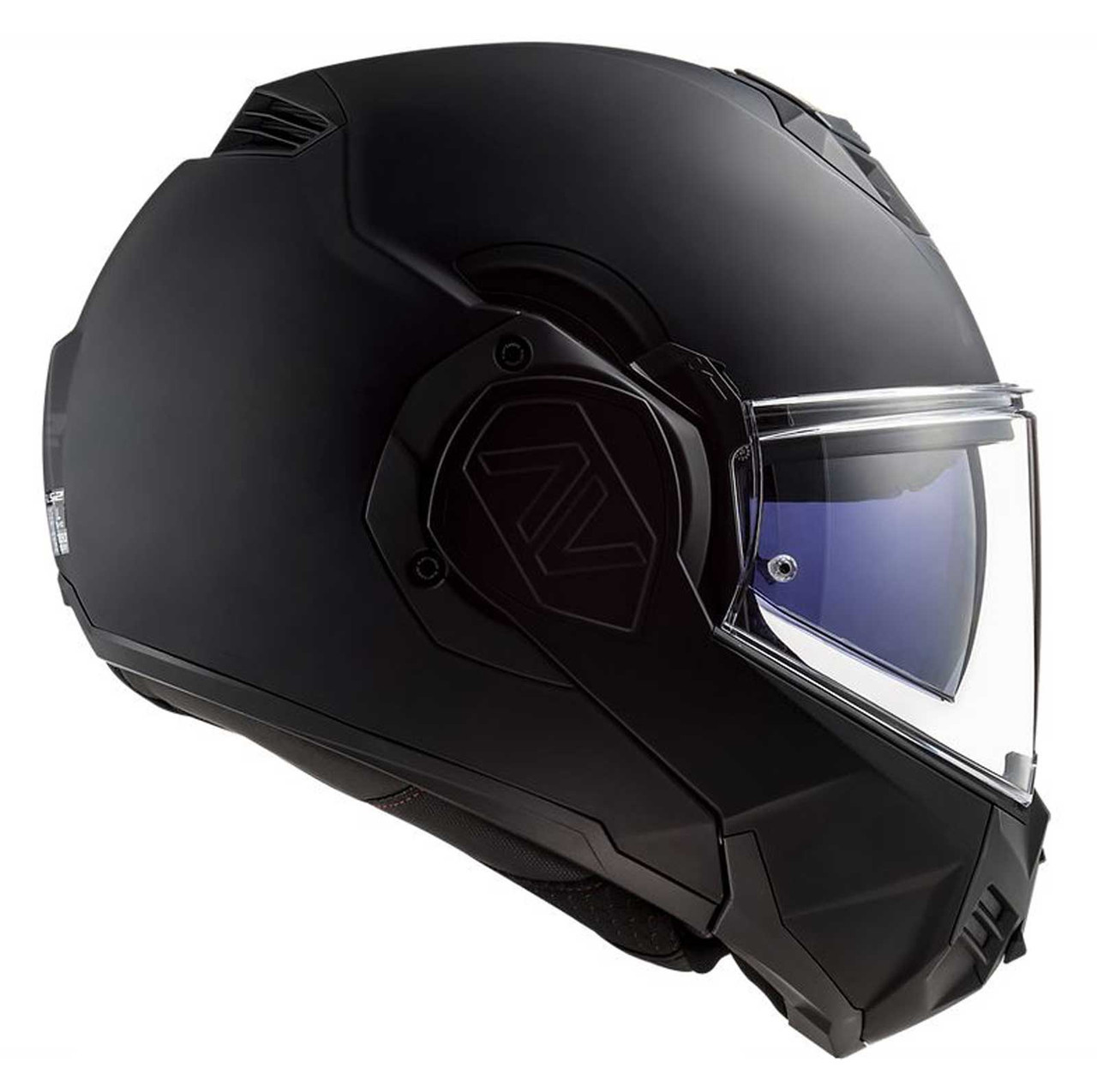 LS2 Helmets Advant Noir Modular Motorcycle Helmet w/SunShield Matte