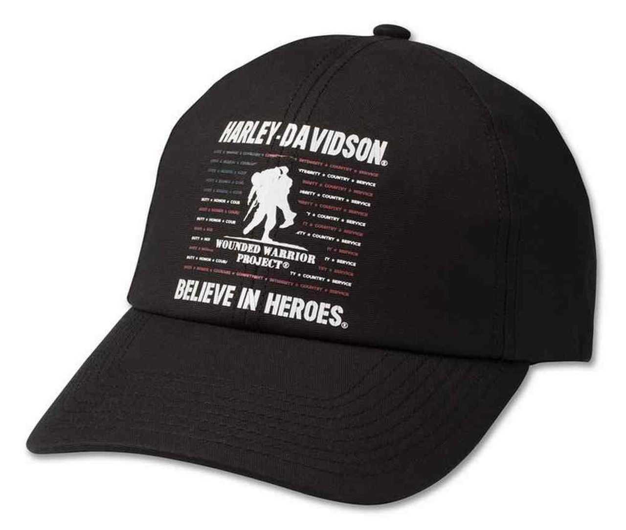 Harley-Davidson® Men's WWP Hero Baseball Cap Black 97752