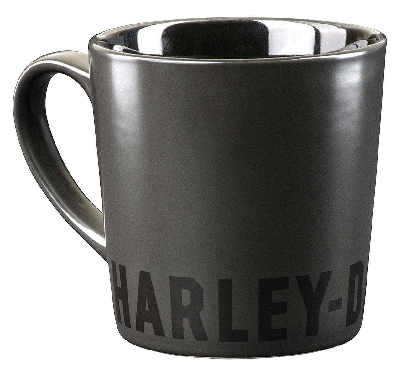 Harley-Davidson® Bold H-D Text Ceramic Coffee Mug - Matte Black