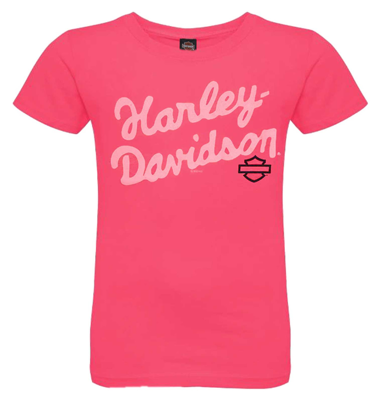 T-shirt Harley Davidson Pour Fille - Taille L - Occasion En Très Bon état - Style Motard