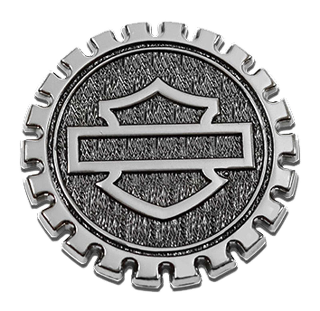Harley-Davidson® 1.5 inch. Gear Bar & Shield Logo Pin - Antique
