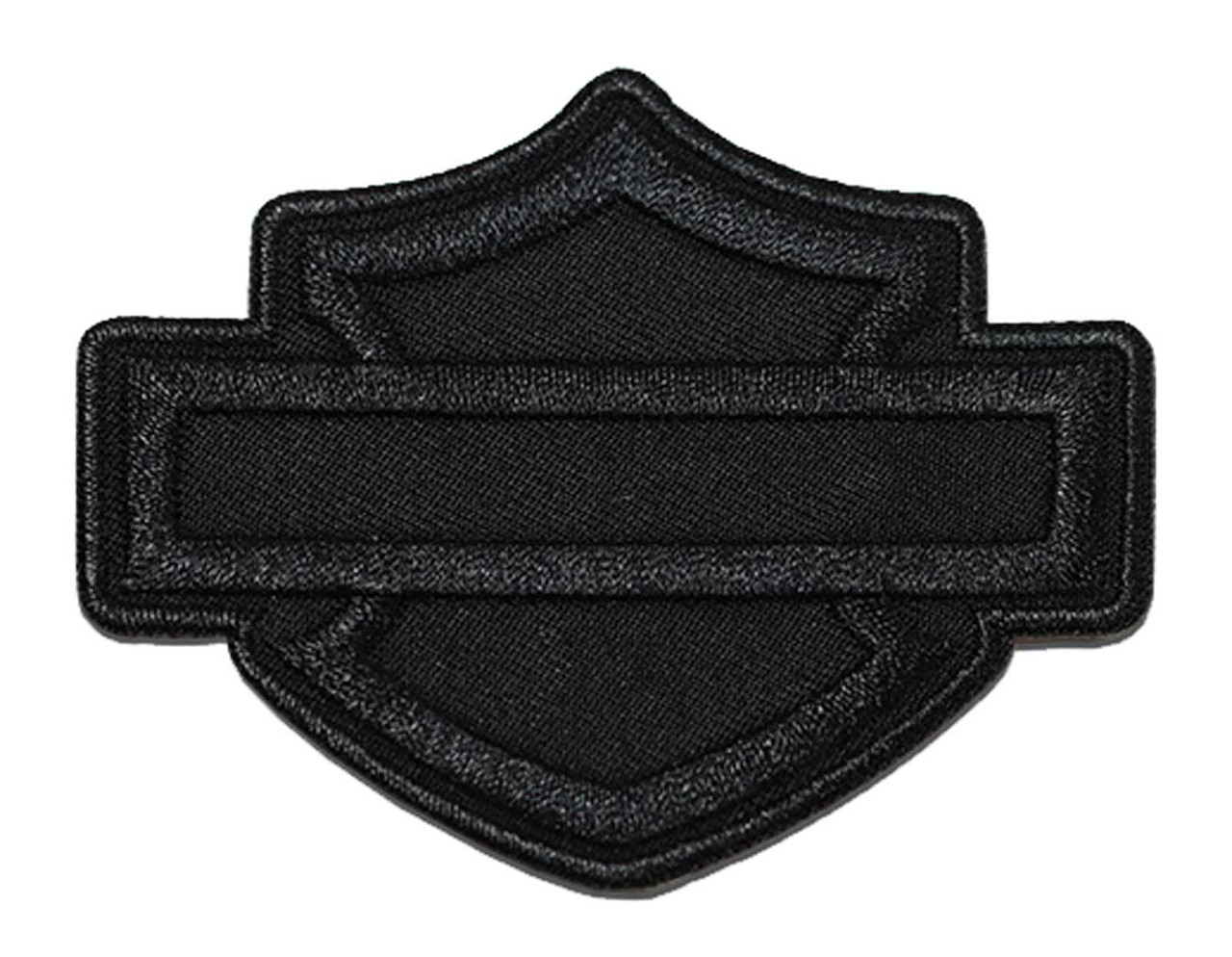 Harley-Davidson Embroidered Shield Hunter Emblem 5 Sew-On Patch, Black  8015763