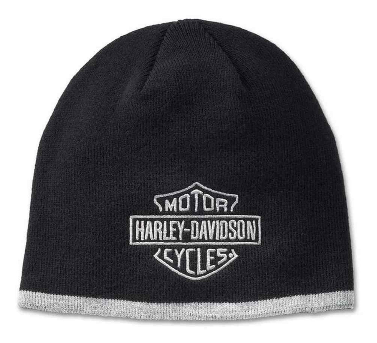 Harley-Davidson® Men's Bar & Shield Logo Knit Beanie Cap - Black 99408 ...