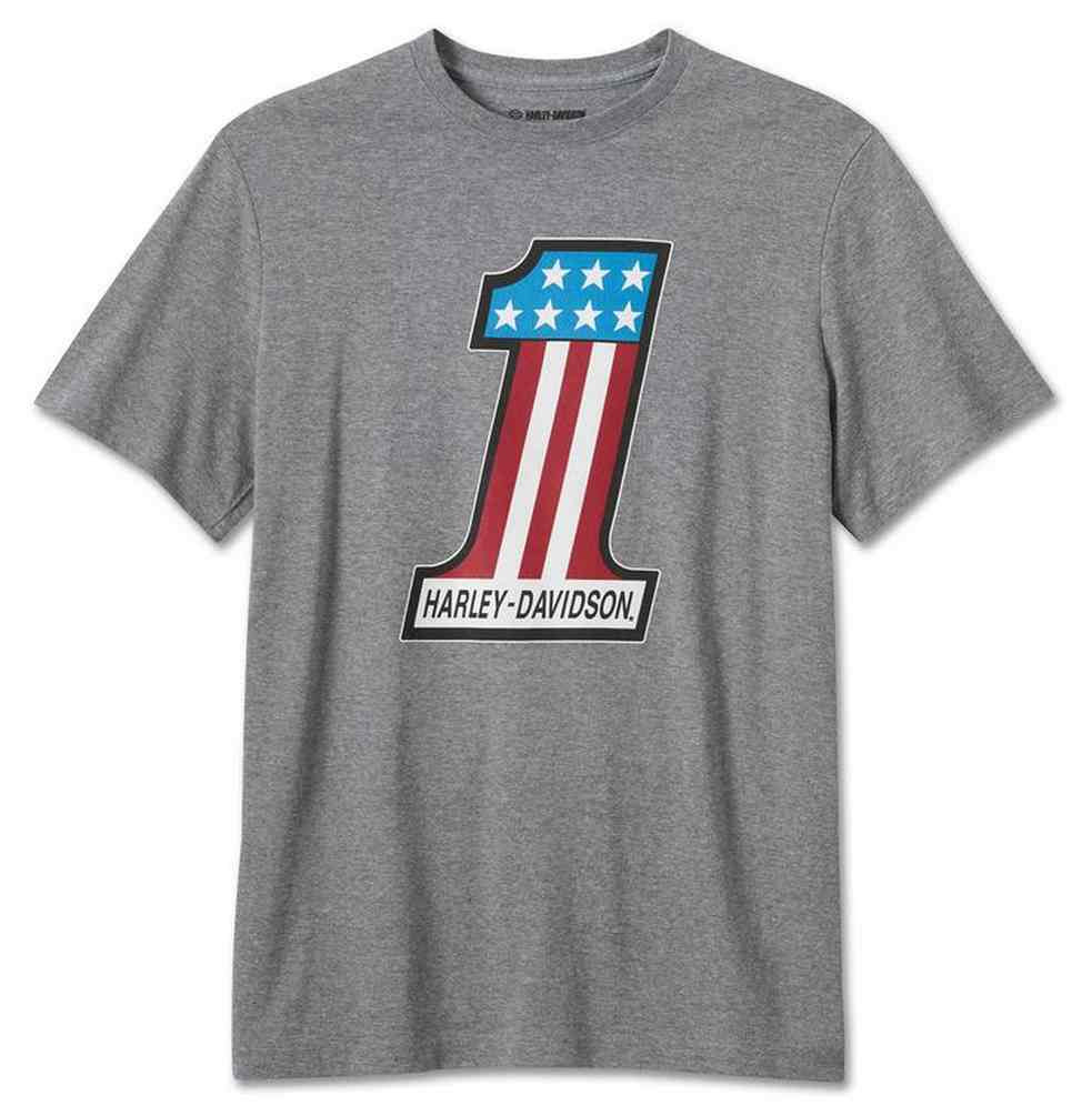 Harley-Davidson® Men's #1 Racing Logo Short Sleeve Tee - Gray