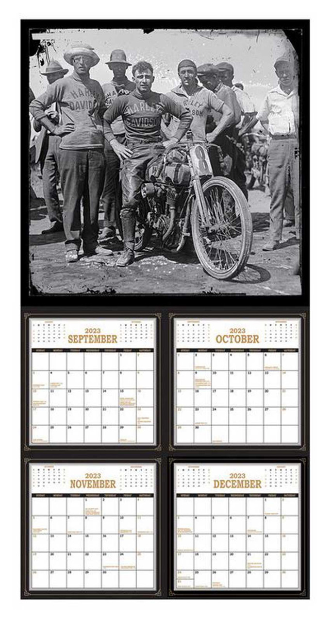 Harley Davidson® 2024 Archival Wall Hanging Calendar 12 x 24 inches