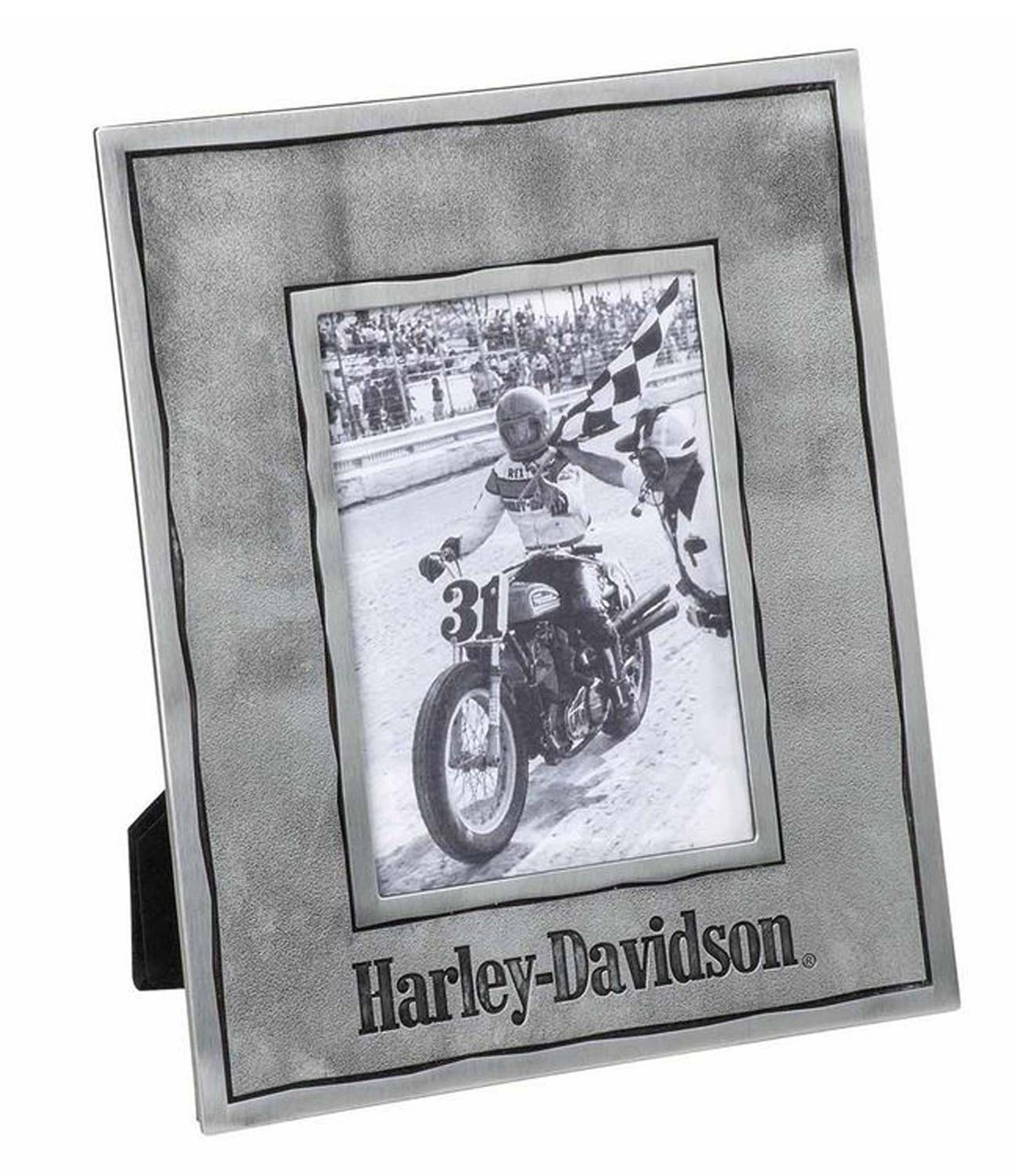 Harley-Davidson® Metal Picture Frame, Photo Frame Holds 4 x