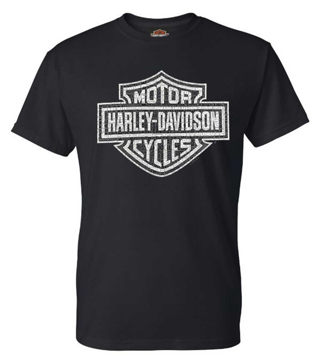 HARLEY DAVIDSON / Tシャツ/L/コットン/BLK Harley-Davidson® Men's Classic White Bar & Shield Logo Cotton Tee