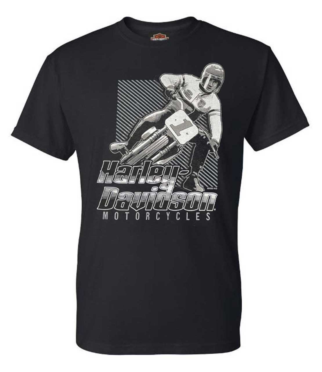 Harley-Davidson® Men's Retro Square Racer #1 H-D Logo Cotton Tee