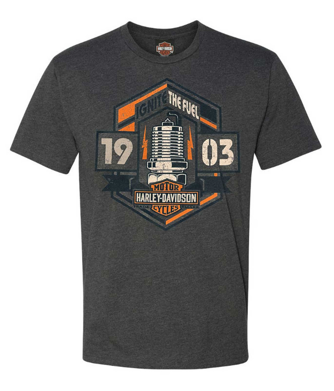 Harley-Davidson® Men's 1903 Sparks Performance Cotton Blend Tee